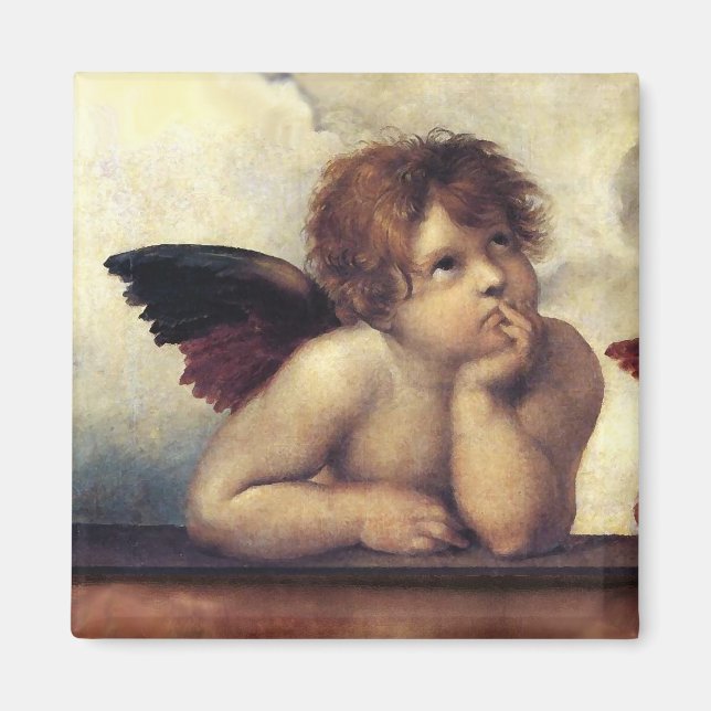ANGEL / Winged Cherub Raffaello Sanzio Magnet (Vorne)