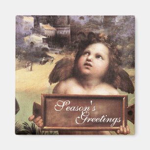 ANGEL, Winged Cherub von Raffaello Sanzio Magnet