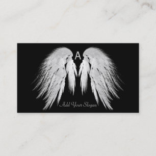 ANGEL WINGS Black Pick Color Custom Visitenkarte
