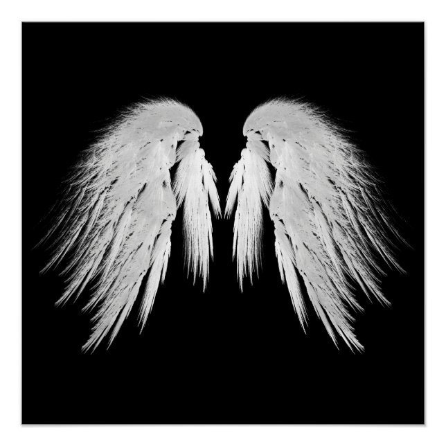 ANGEL WINGS Black Poster (Vorderseite)