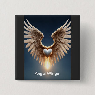 Angel Wings Buttons