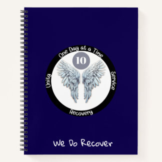 Angel Wings - Custom 12 Step Recovery Notizbuch