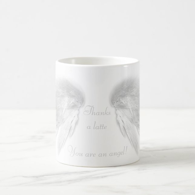 ANGEL WINGS 'Danke a latte' Coffee Pub Kaffeetasse (Mittel)