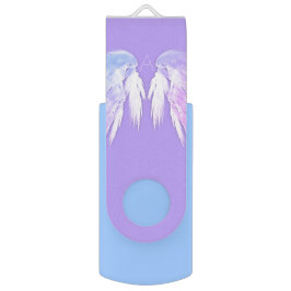 ANGEL WINGS Fairy Lila Monogram USB Stick