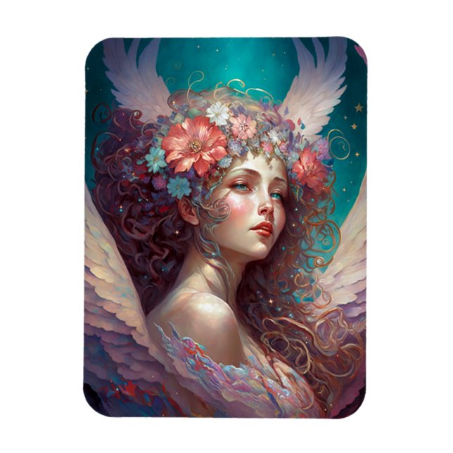 Angel Wings Fantasy Art Magnet (Vertikal)