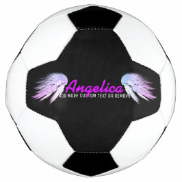 ANGEL WINGS Fantasy Color mit Lila Namen Fußball