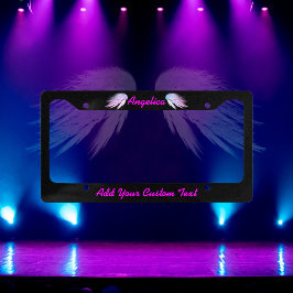 Angel Wings Fantasy Lila auf Black