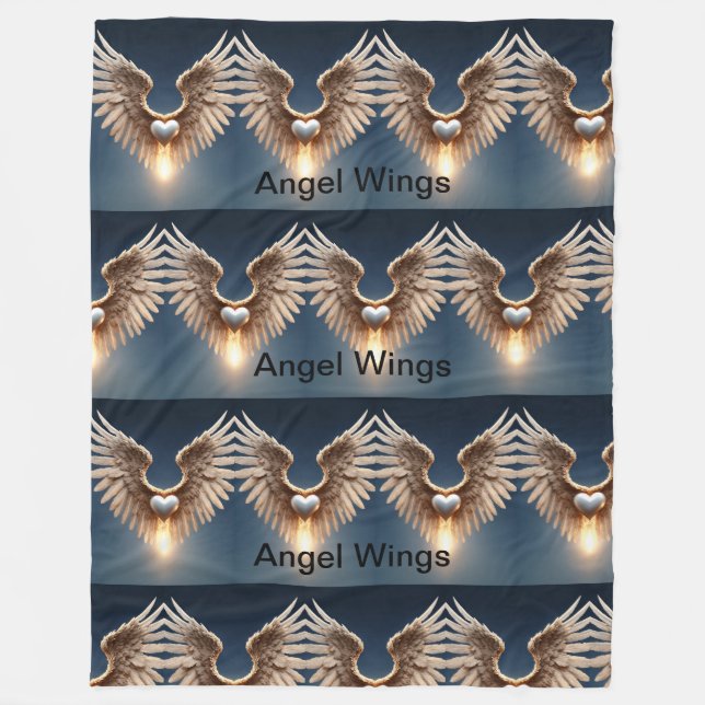 Angel Wings Fleecedecke (Vorderseite)