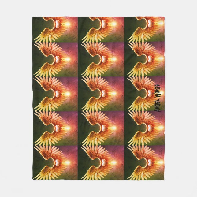 Angel Wings Fleecedecke (Vorderseite)