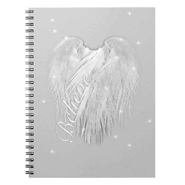 ANGEL WINGS 'Glauve' Magic Heart Notizblock (Vorderseite)