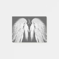 ANGEL WINGS Gray Touched Feathers Custom Monogram