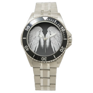 ANGEL WINGS Gray Touched Feathers individuell anpa Armbanduhr