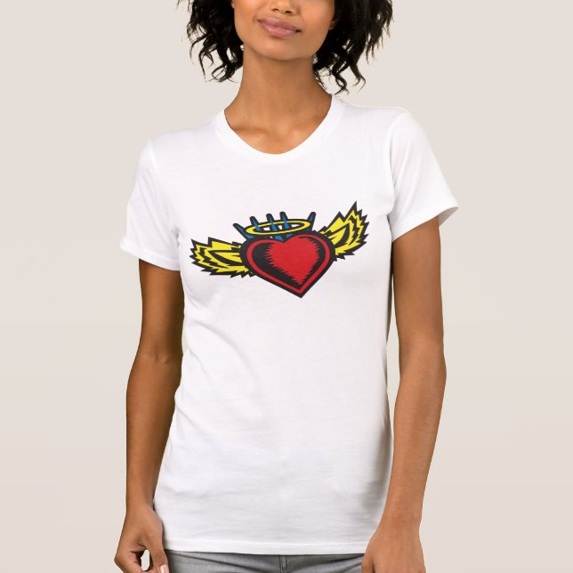 Angel Wings Heart T-Shirt (Vorderseite)