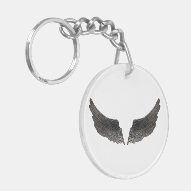 Angel Wings Keepake Memory Liebe Destiny's Schlüsselanhänger (Vorderseite links)