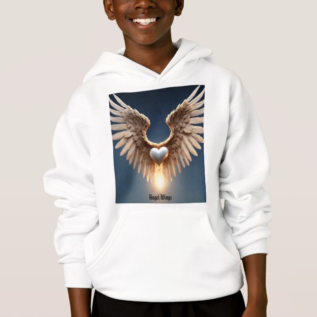 Angel Wings Kinderpullover Hoodie (Vorderseite)