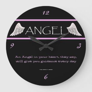Angel Wings Large Wall Clock Große Wanduhr