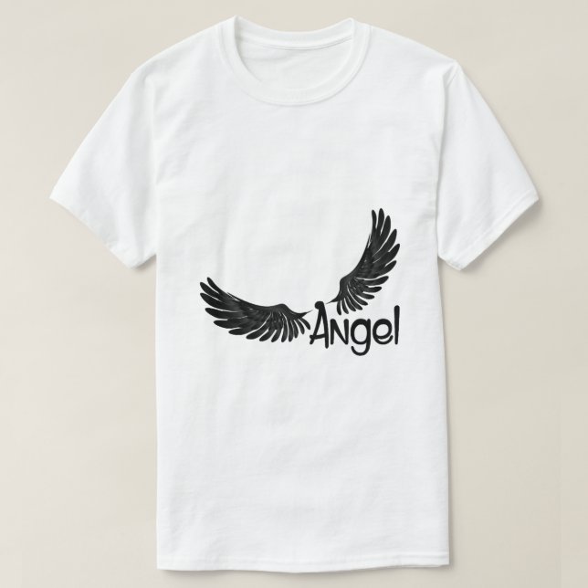 Angel Wings mit Text T-Shirt (Design vorne)