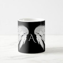 ANGEL WINGS Monogram Black Kaffeetasse