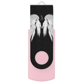 ANGEL WINGS Monogram Black USB Stick