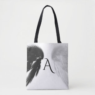 ANGEL WINGS Monogram Black + White