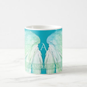 ANGEL WINGS Monogram Name Fresh Ombre Kaffeetasse
