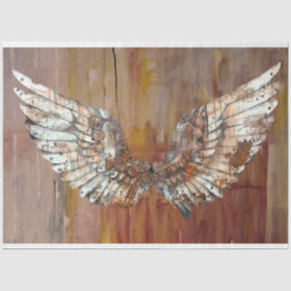 Angel Wings of Time Decoupage Seidenpapier