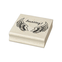 ANGEL WINGS RUBBER BRIEFMARKE GUMMISTEMPEL
