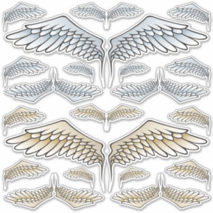 Angel Wings Set Stickers Aufkleber