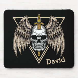 Angel Wings, Skull und Schwert Mousepad