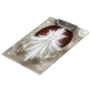 Angel Wings Snowflake Clipboard Klemmbrett