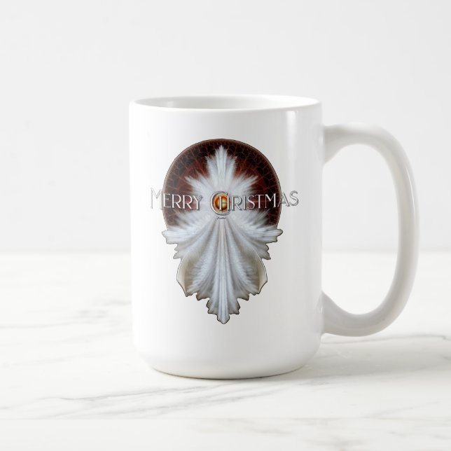 Angel Wings Snowflake Frohe Weihnachten TW ISO Kaffeetasse (Rechts)