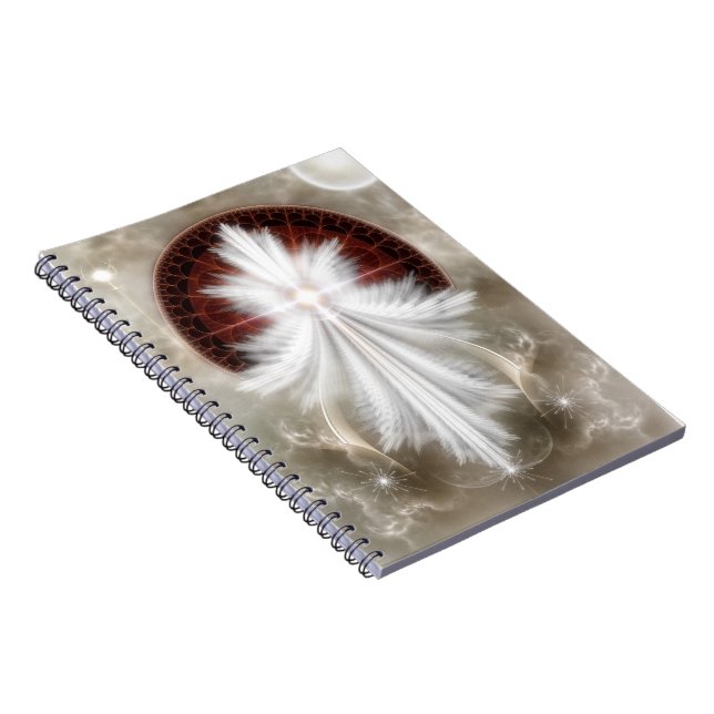 Angel Wings Snowflake-Notebook Notizblock (Rechte Seite)