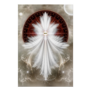 Angel Wings Snowflake RL Perfektes Poster