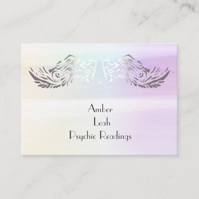 Angel Wings Spirituelle Lightworker Business Card Visitenkarte (Vorderseite)