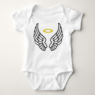 Angel Wings und Halo Baby Strampler