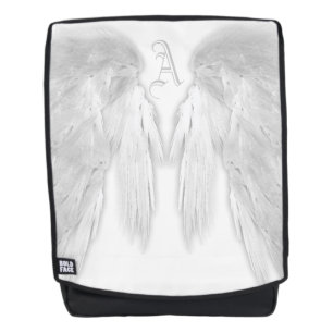 ANGEL WINGS White Custom Monogram Rucksack