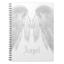ANGEL WINGS White Individuelle Name Notizblock