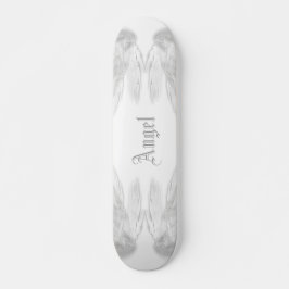 ANGEL WINGS White Individuelle Name Skateboard