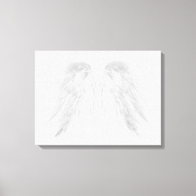 ANGEL WINGS White Leinwanddruck (Vorderseite)