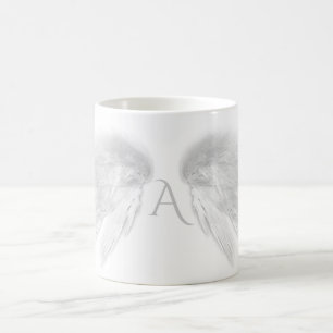 ANGEL WINGS White Monogram Tasse