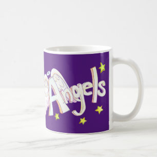 Angel Wings Word Art Custom Coffee Cup Tasse