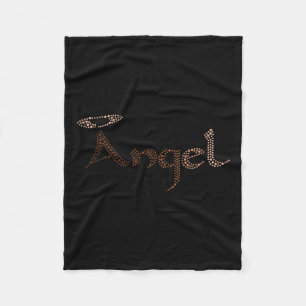 Angel Women Black History Monat Farbe Männer Afrik Fleecedecke
