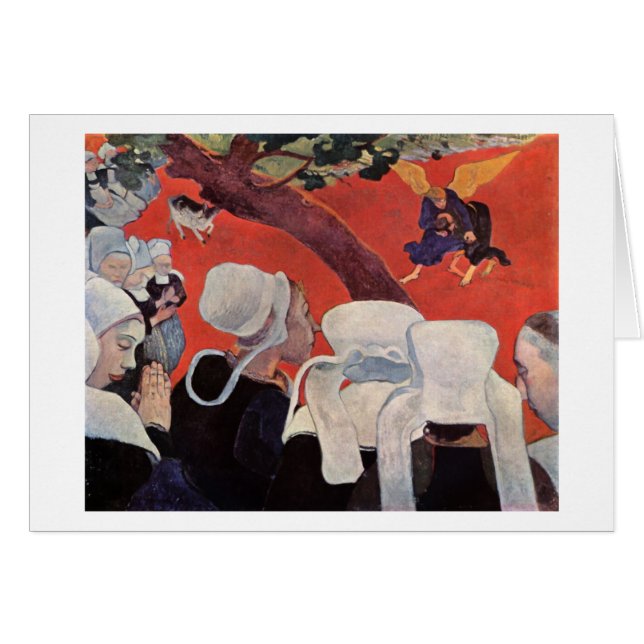 Angel Wrestling mit Jacob, Paul Gauguin (Vorderseite (Horizontal))