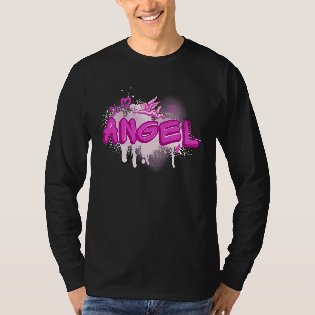 Angel y2k Aesthetic 2000s Millennial Nostalgia Pin T-Shirt (Vorderseite)