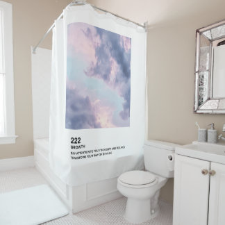 Angel Zahlen, Wachstum, Engel Nummer 222 Duschvorhang