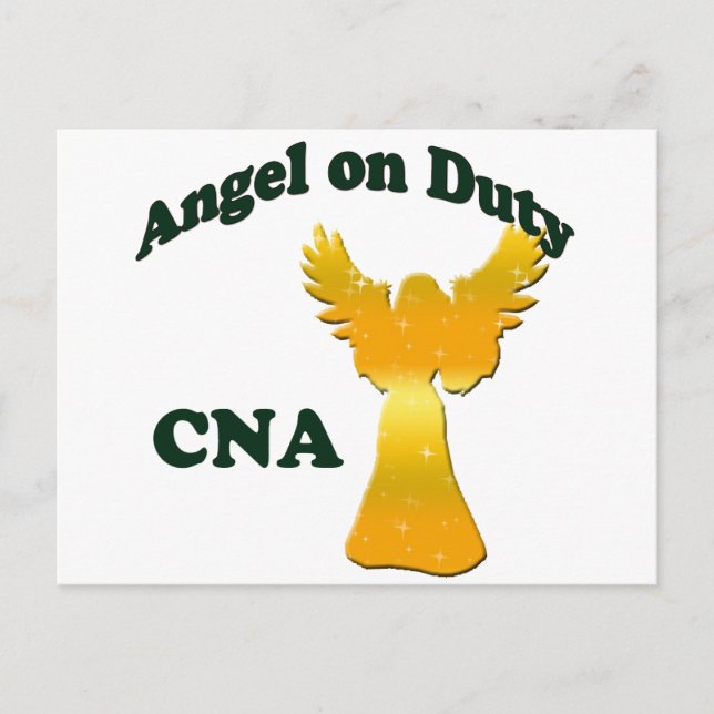 Angel zur Pflicht Postkarte (Vorderseite)