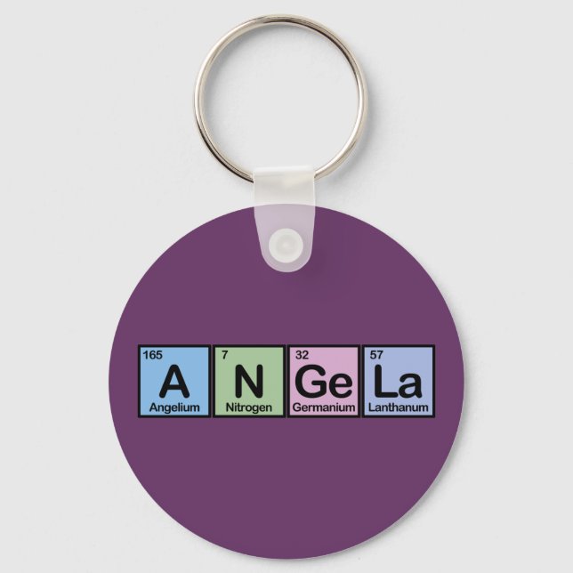 Angela aus Elementen Schlüsselanhänger (Vorderseite)