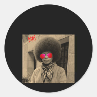 Angela Davis - Geschenk des Lehrers Philosop Runder Aufkleber