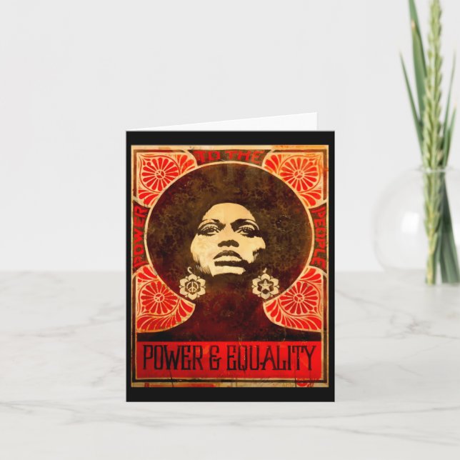 Angela Davis Poster 1971 Sticker Karte (Vorderseite)