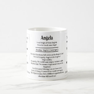 Angela, der Ursprung und die Bedeutung und Ihr Kaffeetasse